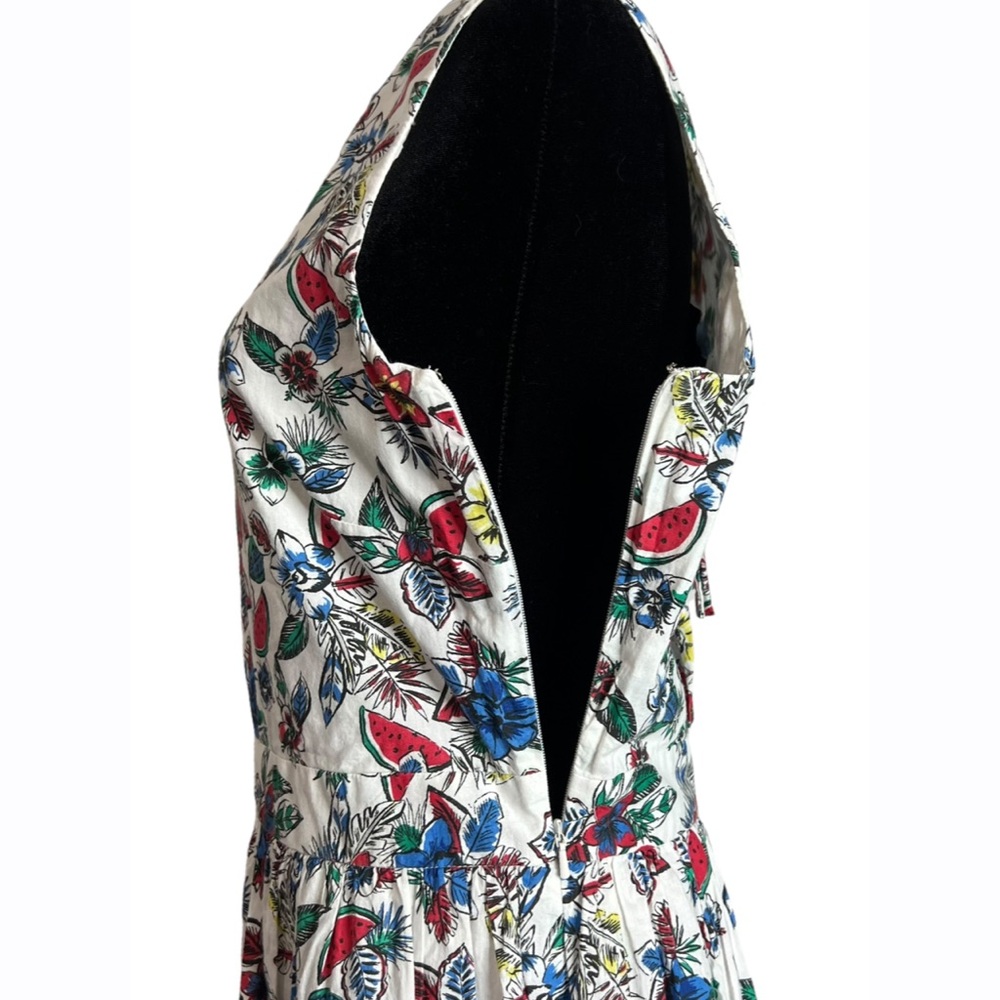Long Tall Sally‎ Womens 8 Multi Color Sleeveless Midi Dress - Picture 7 of 12